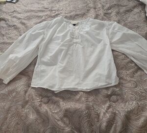 Universal Thread Ivory Button-Up Blouse